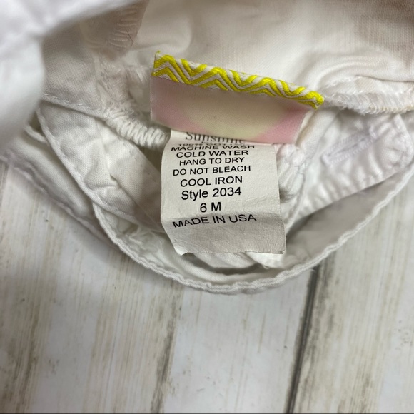 Southern Sunshine Kids White Ruffle Bubble Romper - Picture 5 of 8